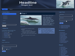 Dolphins Web Templates