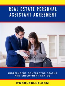 Real Estate Personal Assistant Agreement